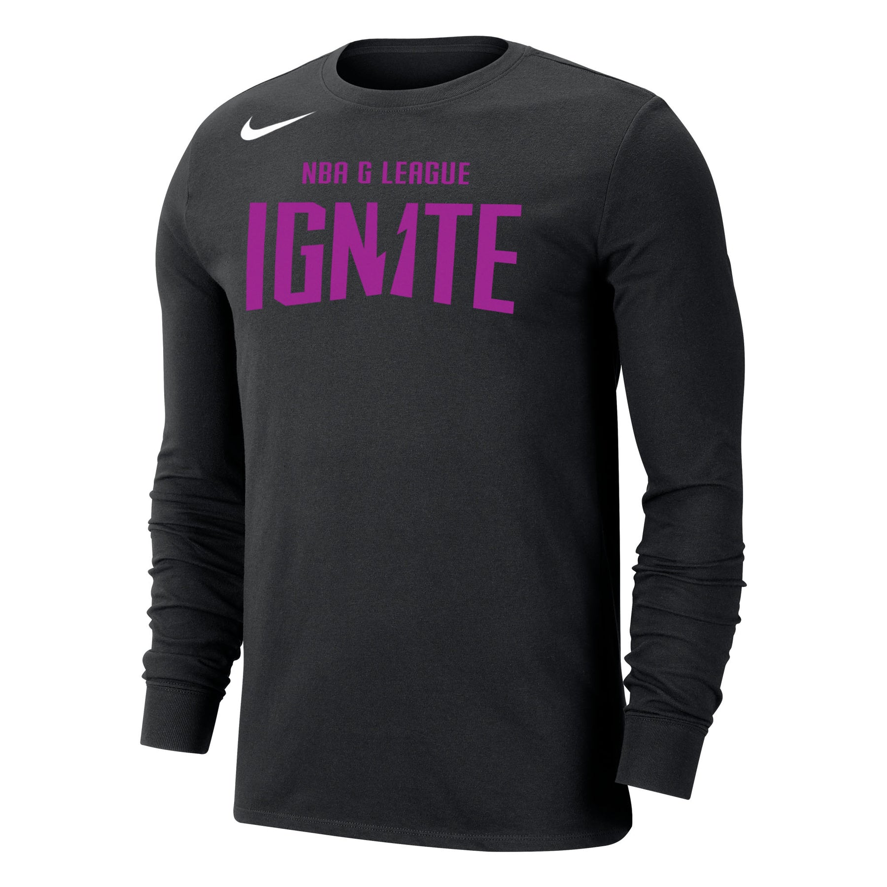 NBA G League Ignite Nike Dri-Fit Cotton Wordmark Long Sleeve T-Shirt