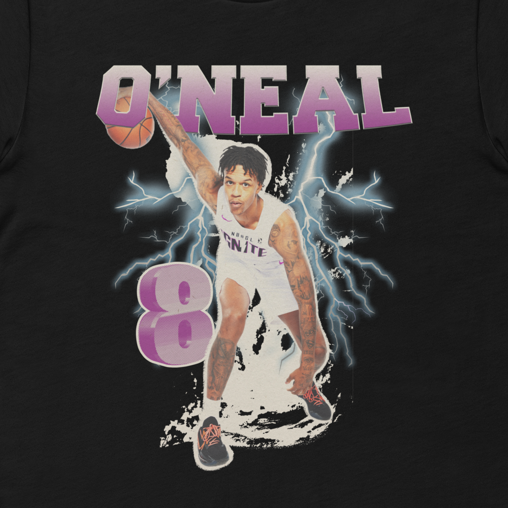 Shareef O'Neal 8 NBA G League Ignite Player Graphic T-Shirt Black / L